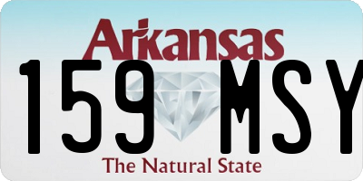 AR license plate 159MSY