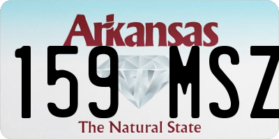 AR license plate 159MSZ