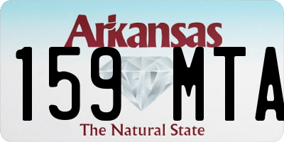 AR license plate 159MTA