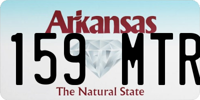AR license plate 159MTR