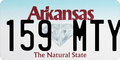 AR license plate 159MTY