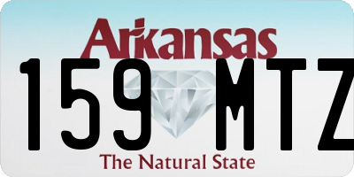 AR license plate 159MTZ
