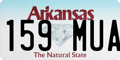 AR license plate 159MUA