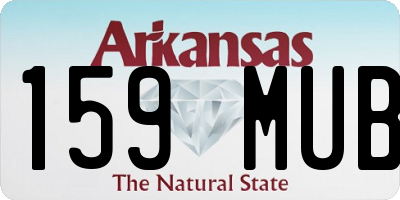 AR license plate 159MUB