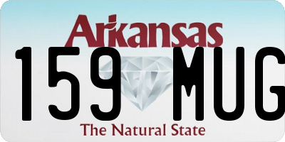 AR license plate 159MUG