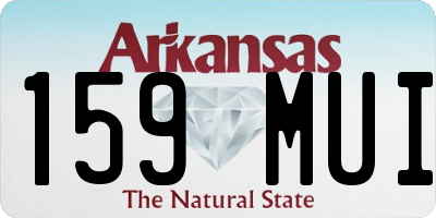 AR license plate 159MUI