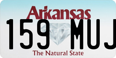 AR license plate 159MUJ