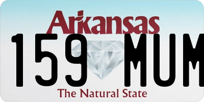AR license plate 159MUM