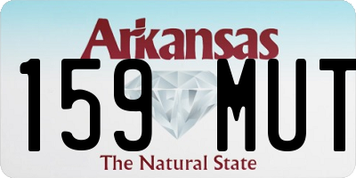 AR license plate 159MUT