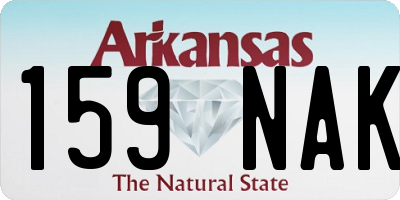 AR license plate 159NAK