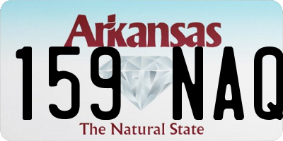 AR license plate 159NAQ
