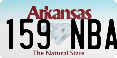 AR license plate 159NBA