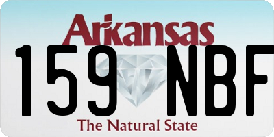 AR license plate 159NBF