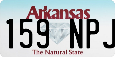 AR license plate 159NPJ