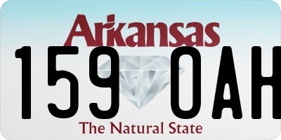 AR license plate 159OAH