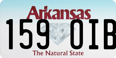 AR license plate 159OIB