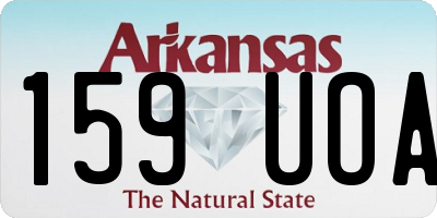 AR license plate 159UOA