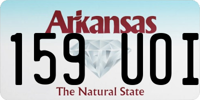 AR license plate 159UOI