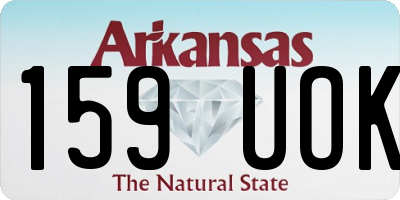 AR license plate 159UOK