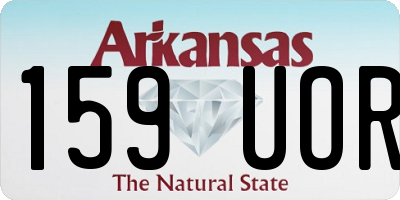 AR license plate 159UOR