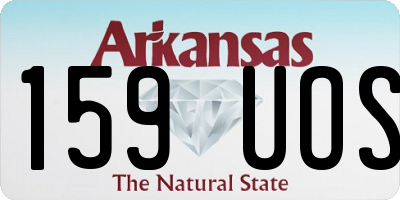 AR license plate 159UOS