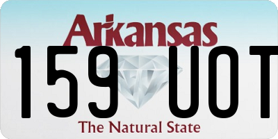 AR license plate 159UOT
