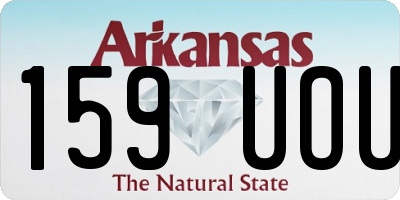 AR license plate 159UOU