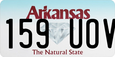 AR license plate 159UOV