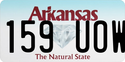 AR license plate 159UOW