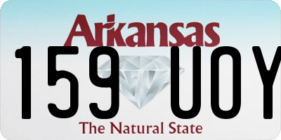 AR license plate 159UOY