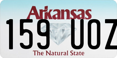 AR license plate 159UOZ