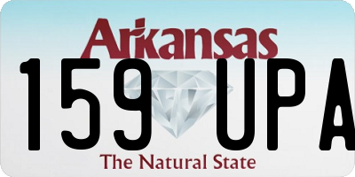 AR license plate 159UPA