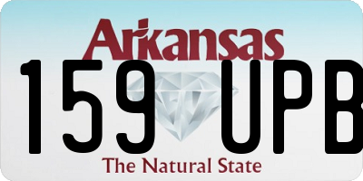 AR license plate 159UPB