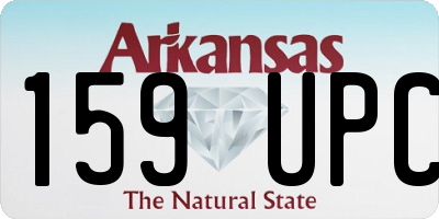 AR license plate 159UPC