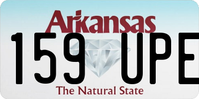 AR license plate 159UPE