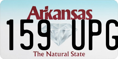 AR license plate 159UPG