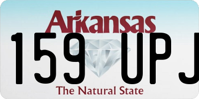 AR license plate 159UPJ