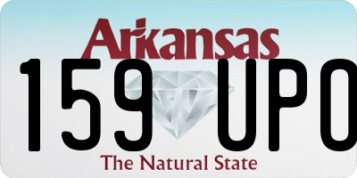 AR license plate 159UPO