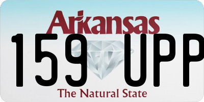AR license plate 159UPP
