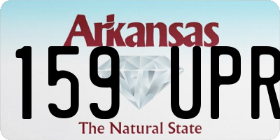 AR license plate 159UPR