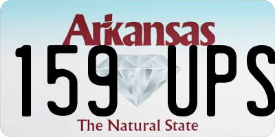 AR license plate 159UPS