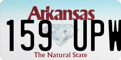 AR license plate 159UPW