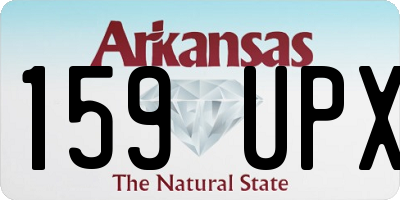AR license plate 159UPX