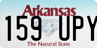 AR license plate 159UPY