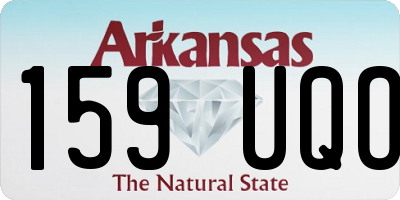 AR license plate 159UQO