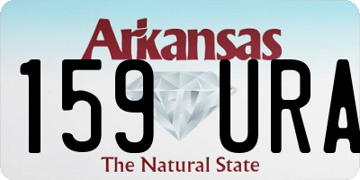 AR license plate 159URA