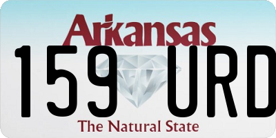 AR license plate 159URD
