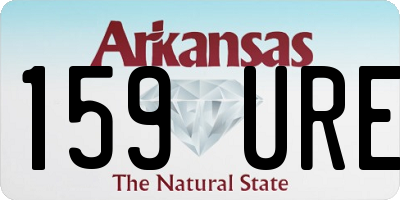 AR license plate 159URE