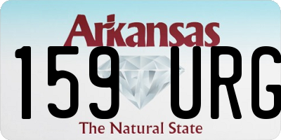 AR license plate 159URG