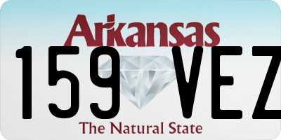 AR license plate 159VEZ